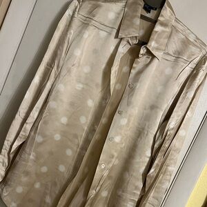 ISHYU Soft Cream Silk Blouse